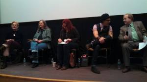 "The Real Within the Unreal" panel at Columbia College Chicago Storyweek Festival of Writers, with Mort Castle, Phyllis Eisenstein, Audrey Niffenegger, and Jay Bonansinga. 